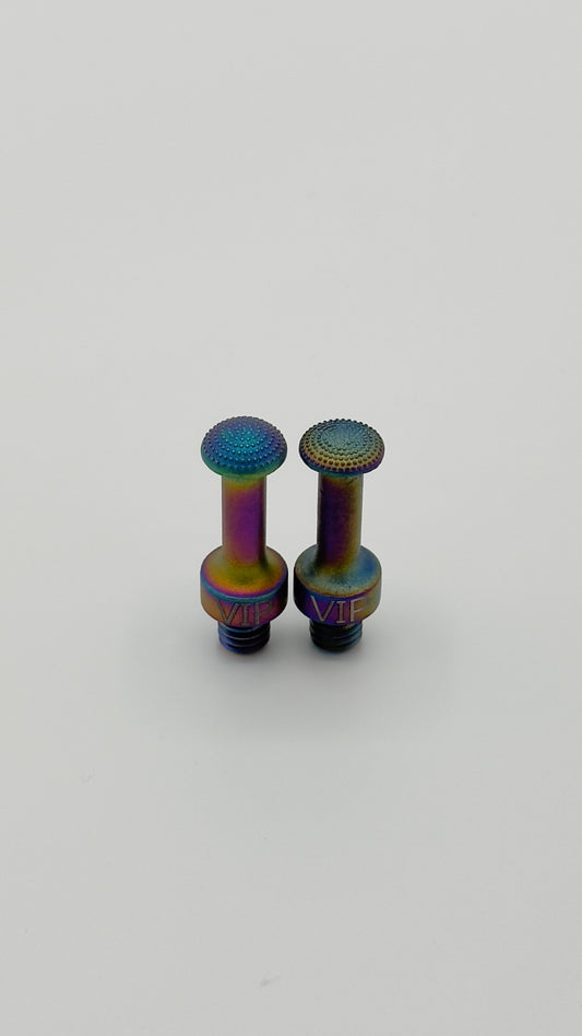 VIP Spectra Tip Pushing Tip Set - Flat and Dome shape- Screw On Interchangeable Tip
