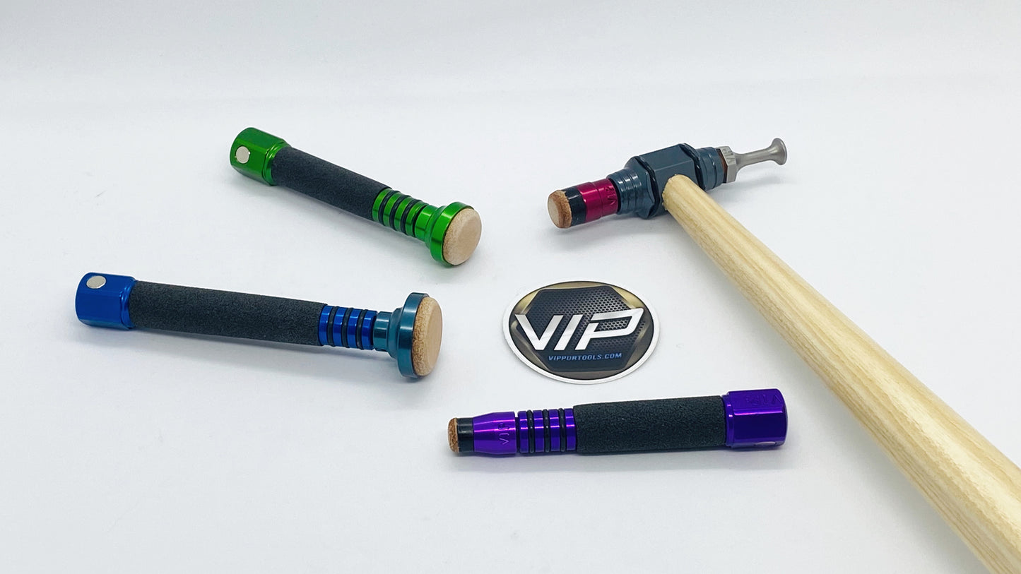 VIP Leather Heads - Screw On Interchangeable Leather Tip Set