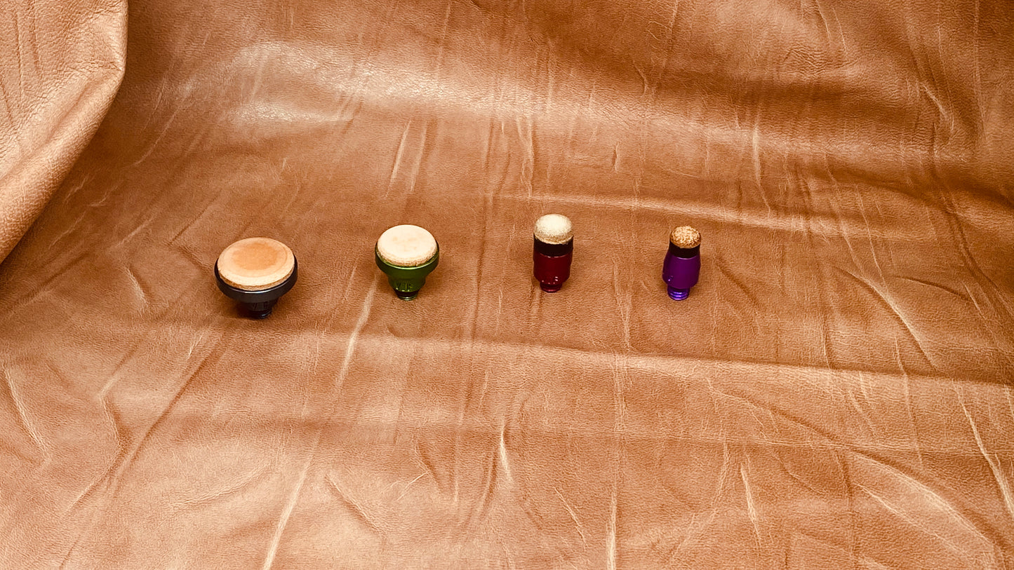 VIP Leather Heads - Screw On Interchangeable Leather Tip Set