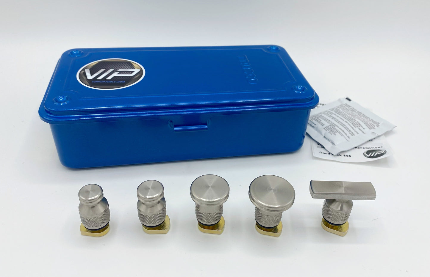 VIP Metal Heads - Cold Glue Tab Set With Magnetic Storage Box