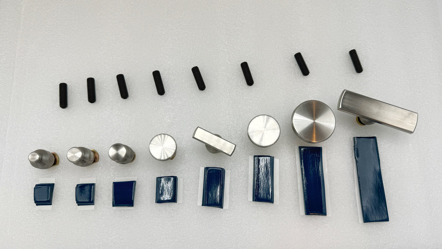 VIP Metal Heads - Cold Glue Tabs WITH VIP Cold Glue  - 9 Sizes Sold Separately