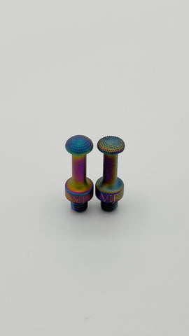 VIP Spectra Tip Pushing Tip Set - Flat and Dome shape- Screw On Interchangeable Tip