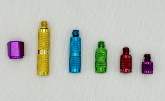 VIP TOOL EXTENSION SET OF 5 - 0.5", 0.75", 1", 1.5", 2" + KNOCKDOWN HEAD