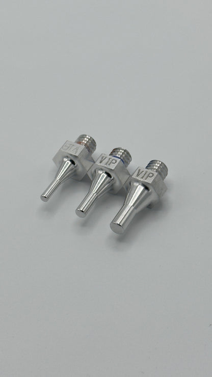 VIP ALUMINUM TIP Set - 3 Pieces - Screw On Interchangeable Tips