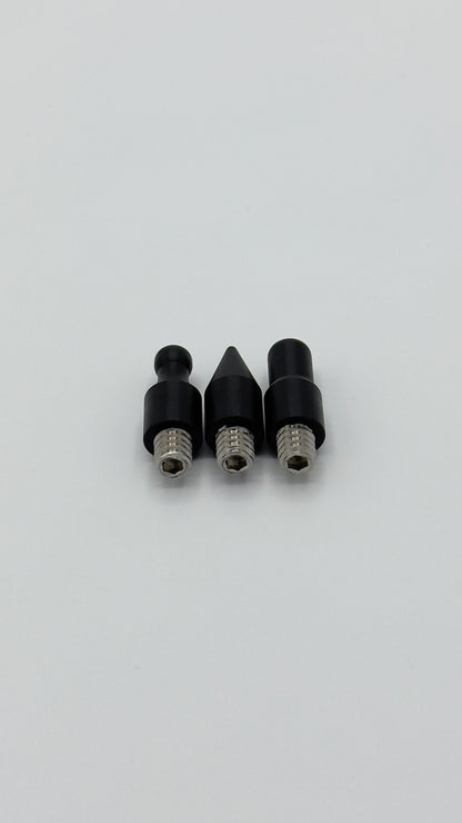 VIP 3/8 Black Mamba Series - Composite Screw On Interchangeable Pushing Tip Set