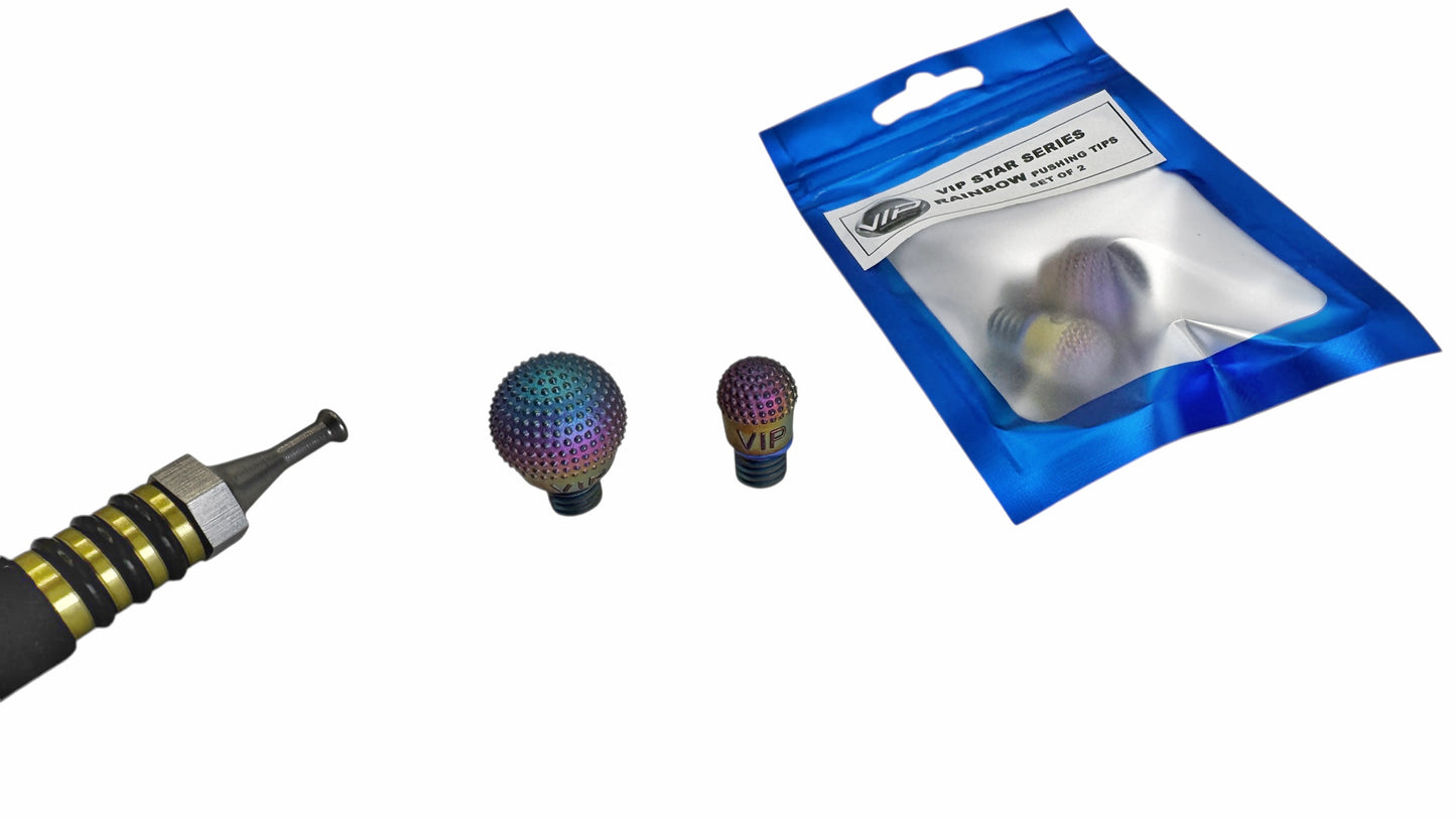 VIP Star Series RAINBOW Pushing Tip Set - Screw On Interchangeable Tip