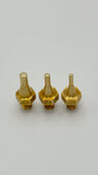 VIP BRASS TIP Set - 3 Pieces - Screw On Interchangeable Tips