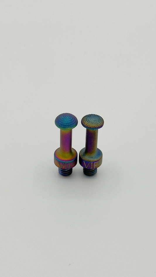 VIP Spectra Tip Pushing Tip Set - Flat and Dome shape- Screw On Interchangeable Tip