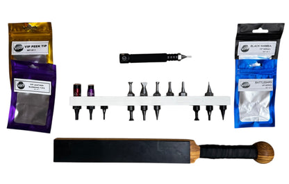 VIP BUNDLE - VIP ULTIMATE Knockdown Set - VIP 3.0 Knockdown  - Wood paddle & Free 24 Tip Holder