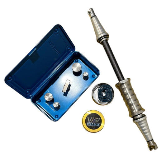 VIP DOUBLE SIDE SLIDING HAMMER AND METAL HEADS SET WITH 2oz VIP COLD GLUE