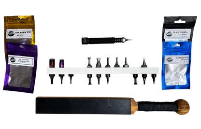 VIP BUNDLE - VIP ULTIMATE Knockdown Set - VIP 3.0 Knockdown  - Wood paddle & Free 24 Tip Holder