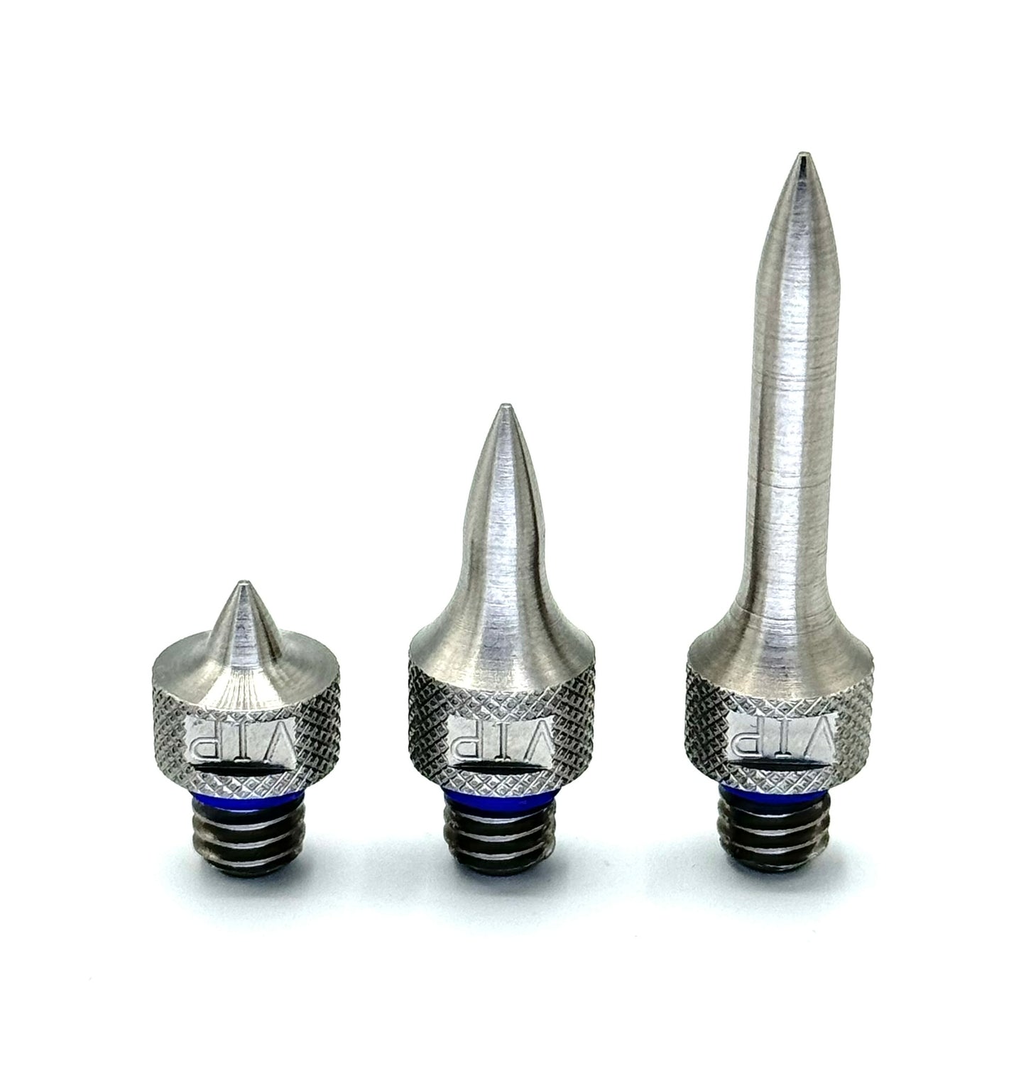 VIP PICK SET of Pushing Tips - LONG MEDIUM SHORT - Screw On Interchangeable Tip