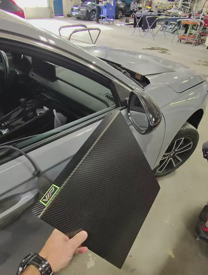VIP XL CARBON FIBER WINDOW GUARD PROTECTOR - Approx. 18" × 14"