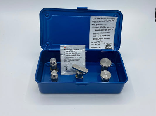 VIP Metal Heads - Cold Glue Tab Set With Magnetic Storage Box
