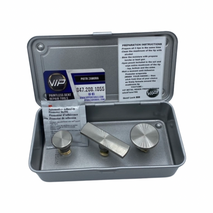 VIP LARGE Metal Heads - Cold Glue Tab Set With Magnetic Storage Box