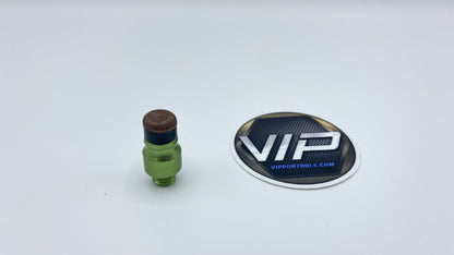 VIP Leather Pushing Tip - Screw On Interchangeable Leather Tip 10mm 3/8"