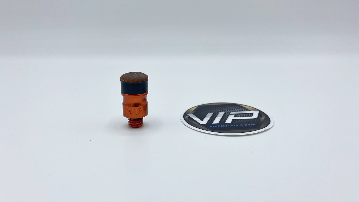 VIP Leather Pushing Tip - Screw On Interchangeable Leather Tip 13mm 1/2"