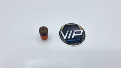 VIP Leather Pushing Tip - Screw On Interchangeable Leather Tip 13mm 1/2"