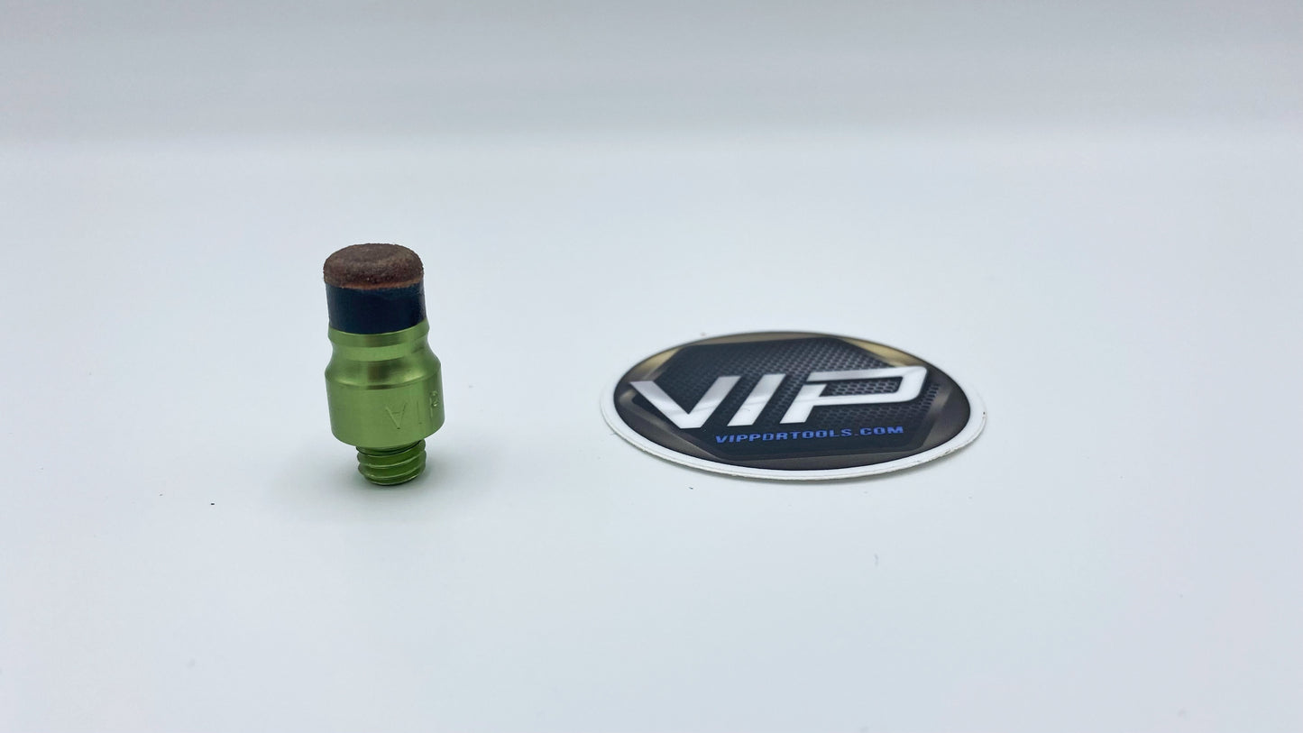 VIP Leather Pushing Tip - Screw On Interchangeable Leather Tip 10mm 3/8"